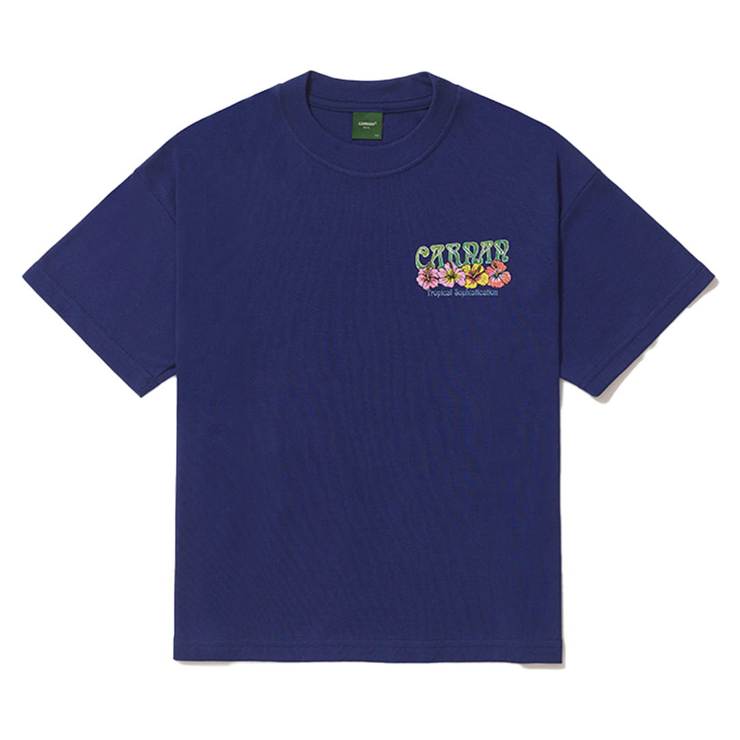 CARNAN - FRUIT BOXY T-SHIRT NAVY