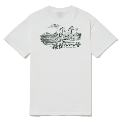 CARNAN - HORSES CLASSIC T-SHIRT OFF WHITE