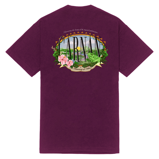 CARNAN - IGUANA HEAVY T-SHIRT PURPLE