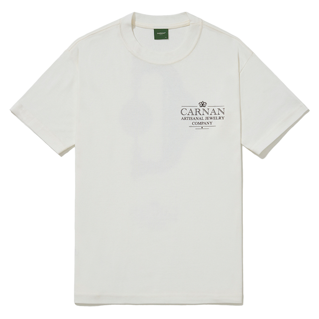 CARNAN - JEWELRY HEAVY T-SHIRT OFF WHITE