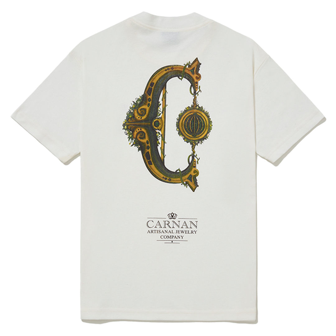 CARNAN - JEWELRY HEAVY T-SHIRT OFF WHITE