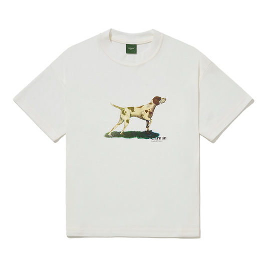 CARNAN - POINTER HEAVY T-SHIRT OFF WHITE