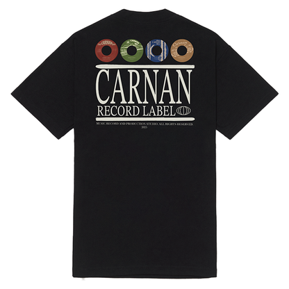 CARNAN - RECORDS HEAVY T-SHIRT BLACK