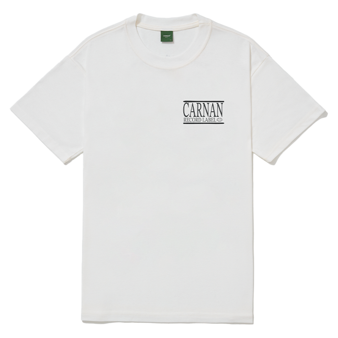 CARNAN - RECORDS HEAVY T-SHIRT OFF WHITE