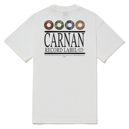 CARNAN - RECORDS HEAVY T-SHIRT OFF WHITE