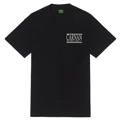 CARNAN - RECORDS HEAVY T-SHIRT BLACK