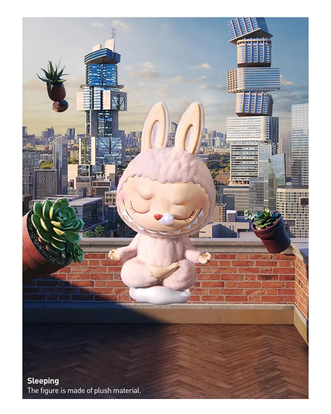 Labubu - "Sleeping" Série Lazy Yoga