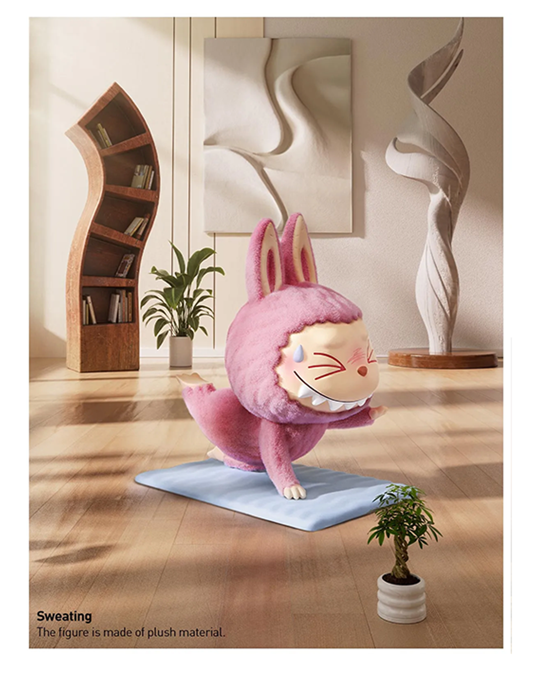 Labubu - "Sweating" Série Lazy Yoga