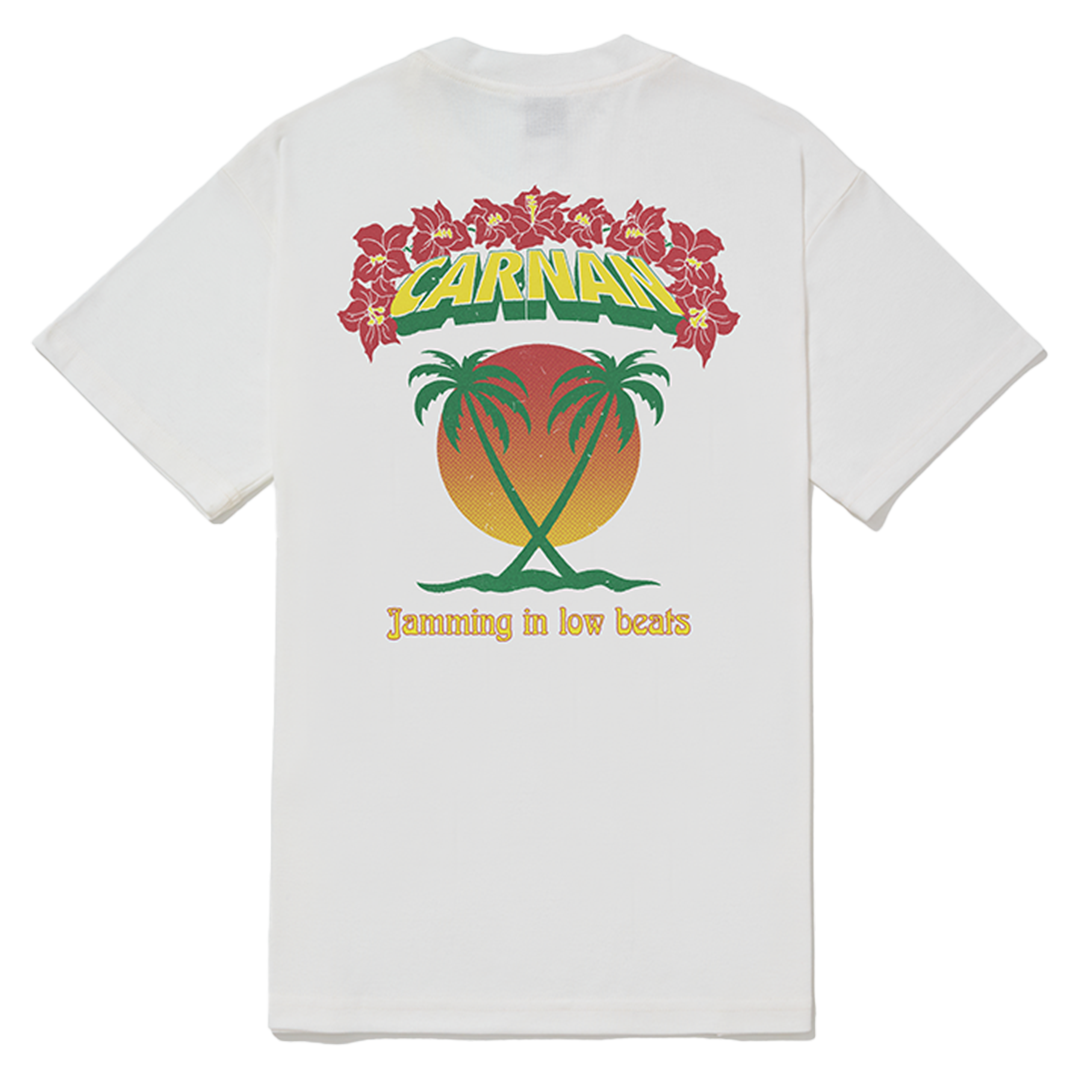 CARNAN - CAMISETA TROPICAL OFF WHITE