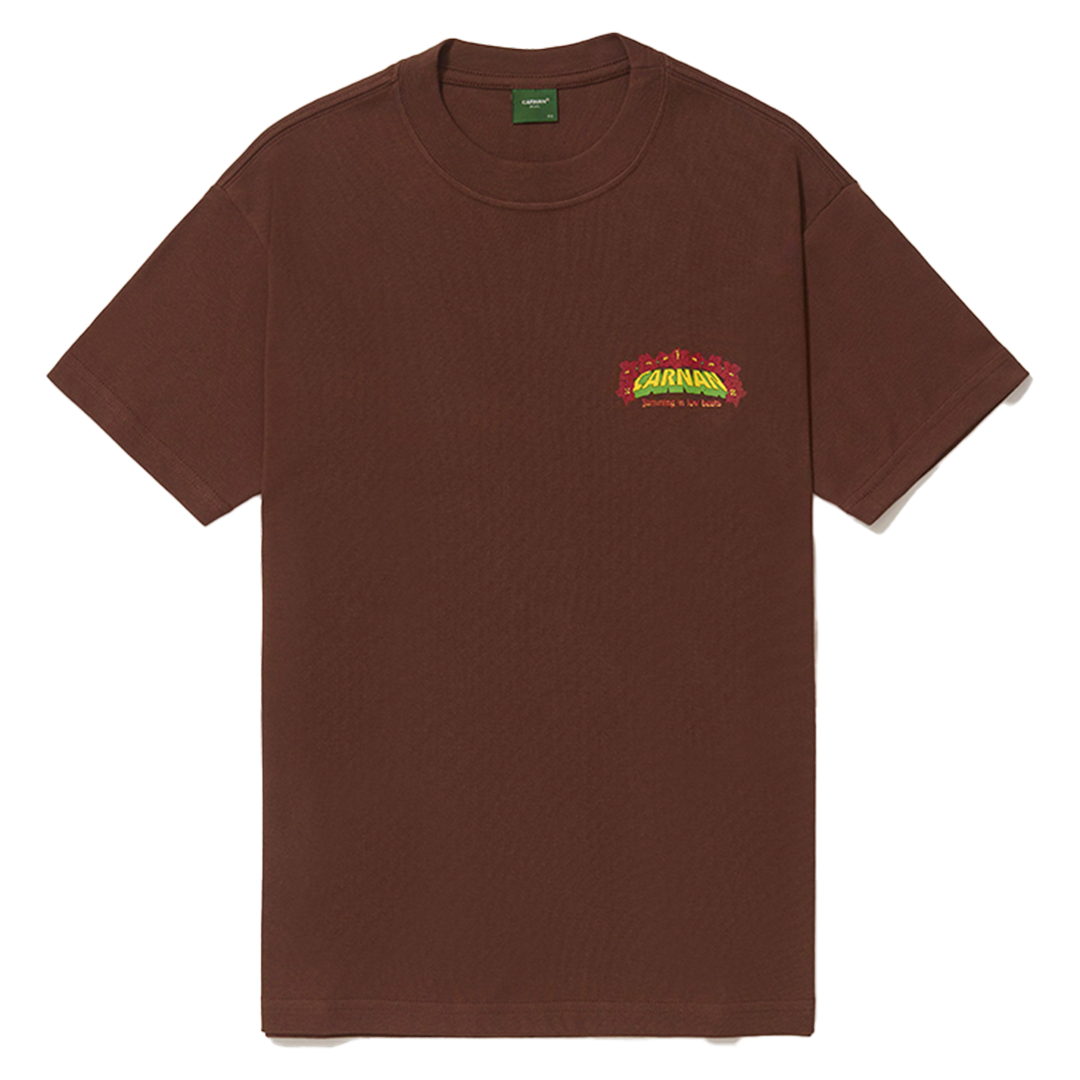 CARNAN - TROPICAL HEAVY T-SHIRT BROWN