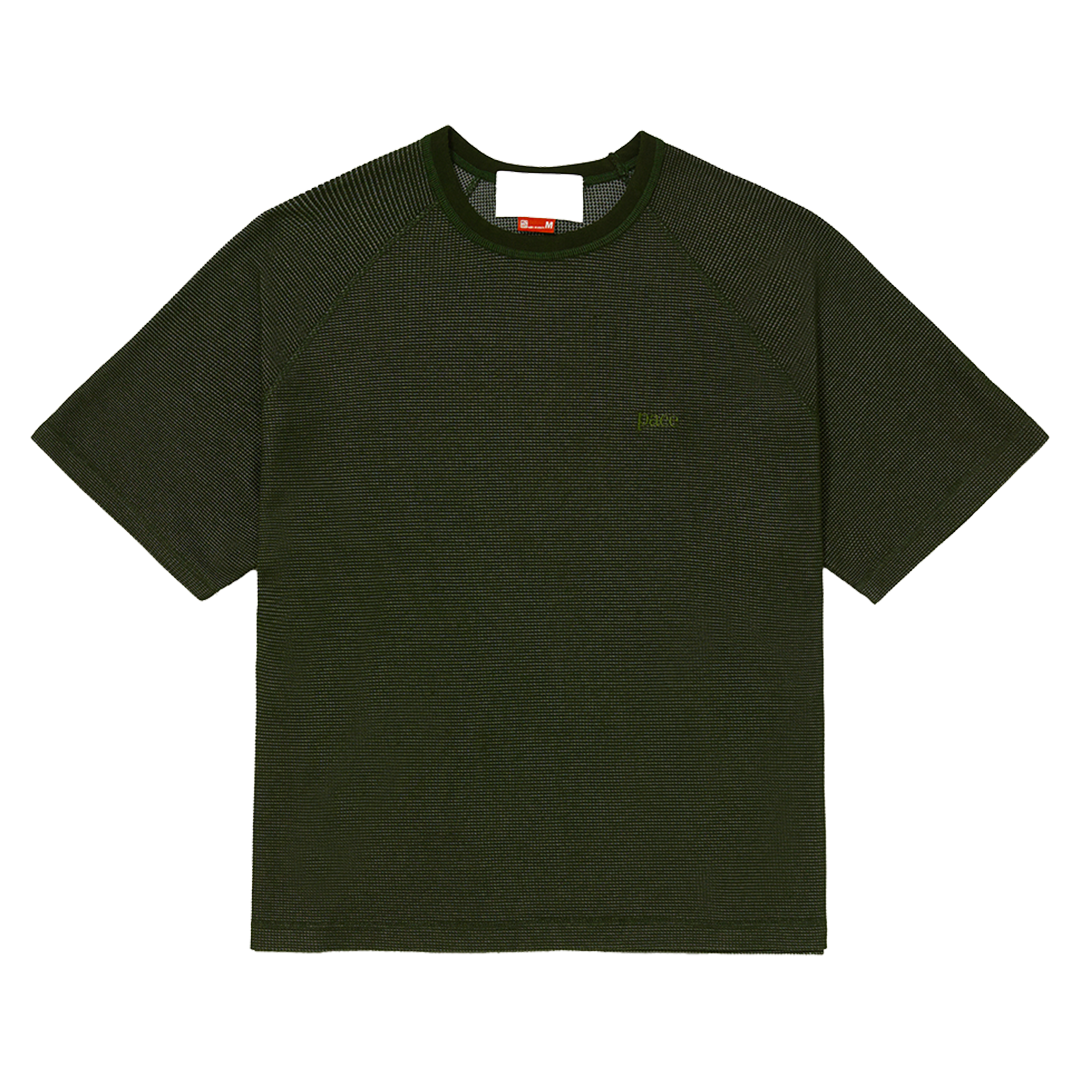 PACE - WAFFLE KNIT GREEN T-SHIRT