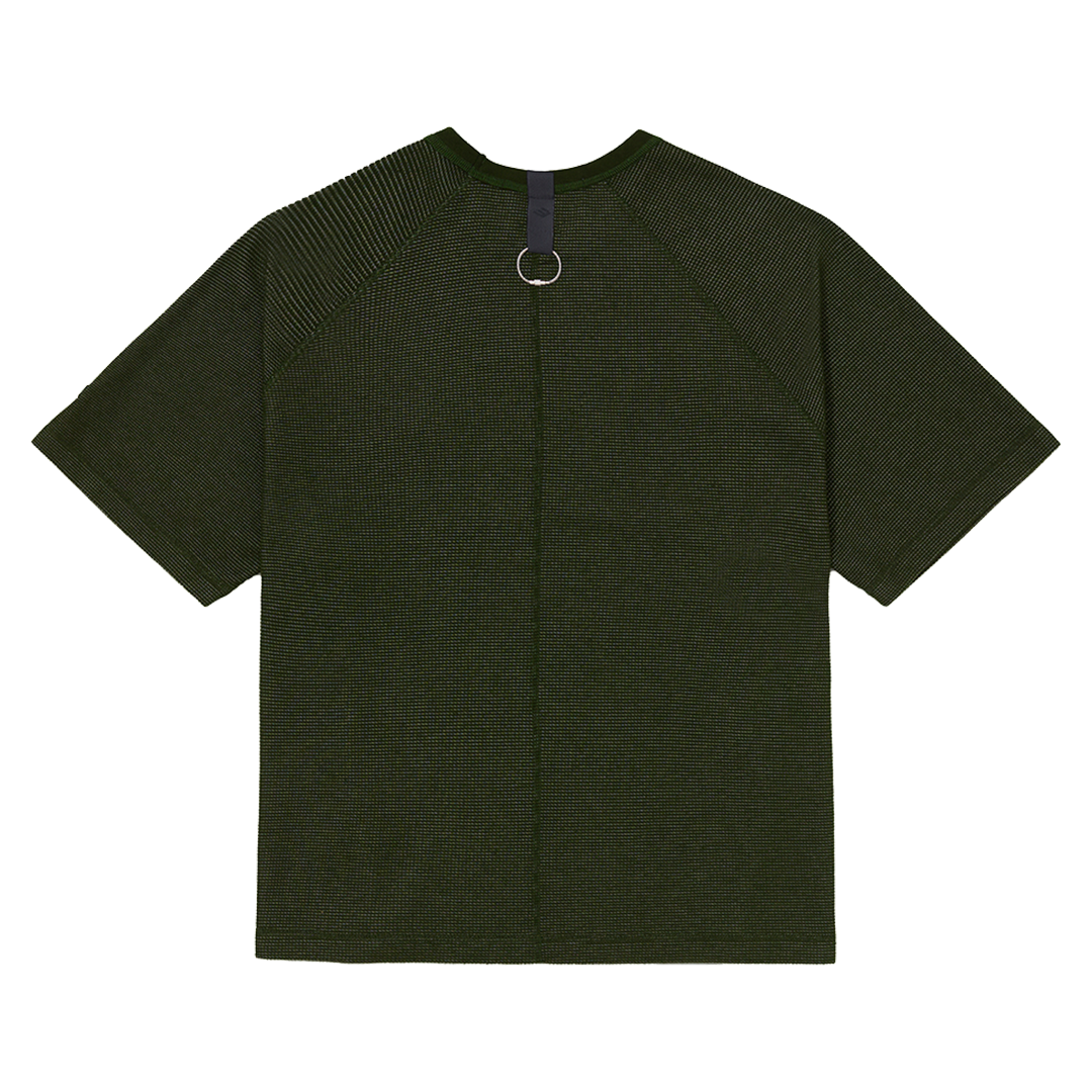 PACE - WAFFLE KNIT GREEN T-SHIRT