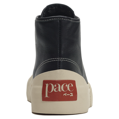 PACE - YACHT-RUBBER LEATHER HIGH BLACK