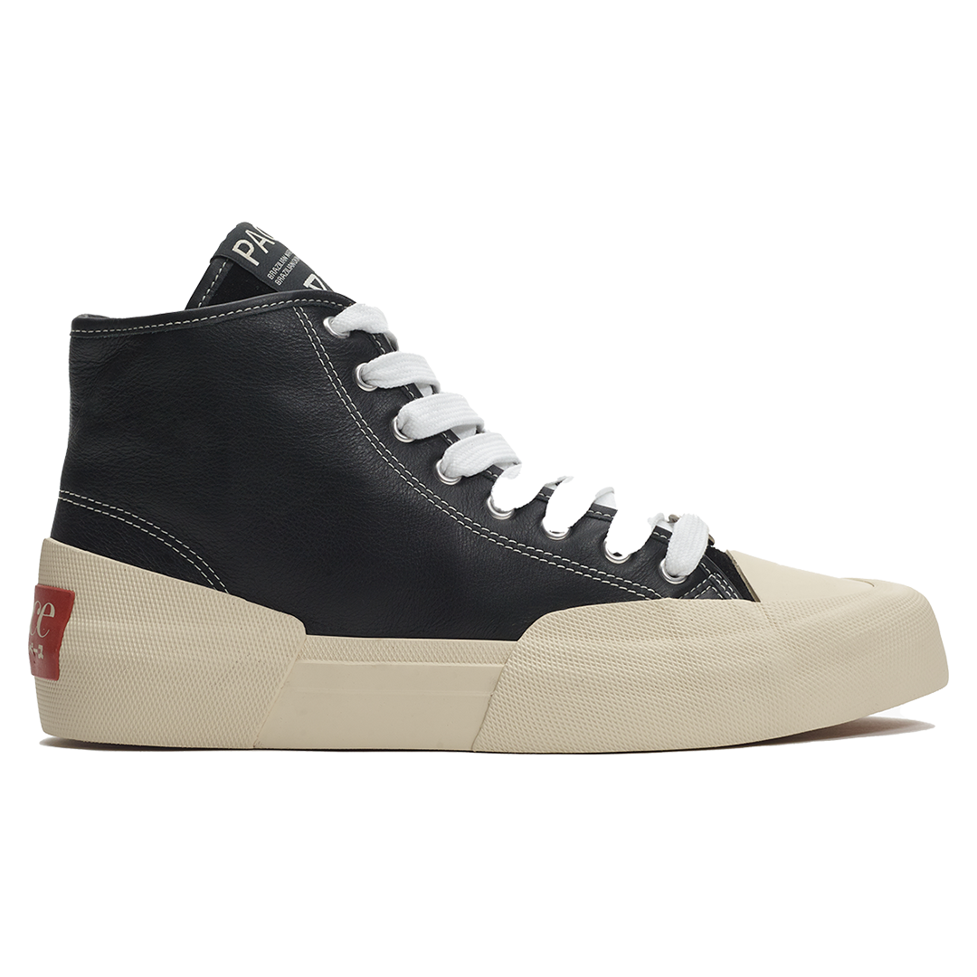 PACE - YACHT-RUBBER LEATHER HIGH BLACK